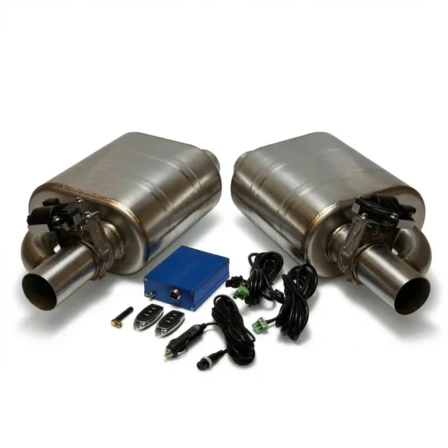 Глушители с электрозаслонками 63 мм