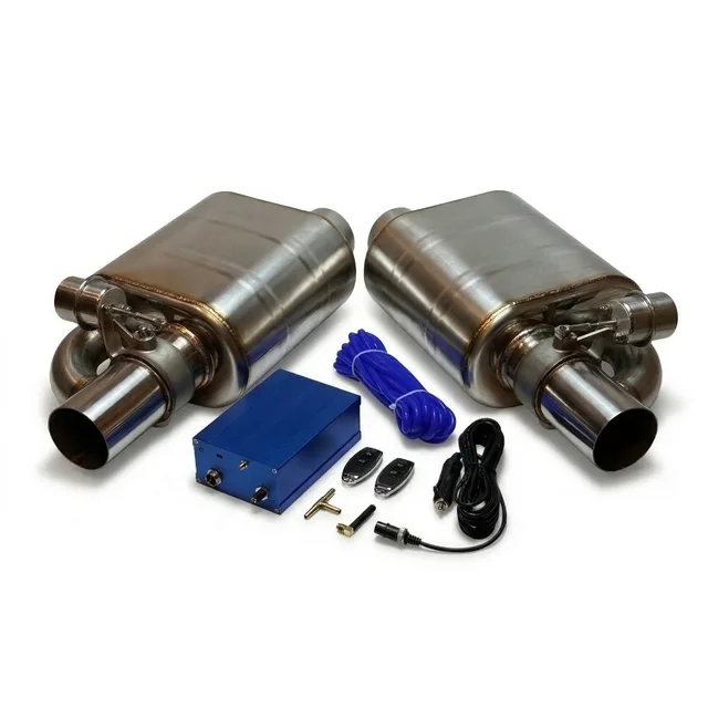 Глушители с вакуумными заслонками 76 мм