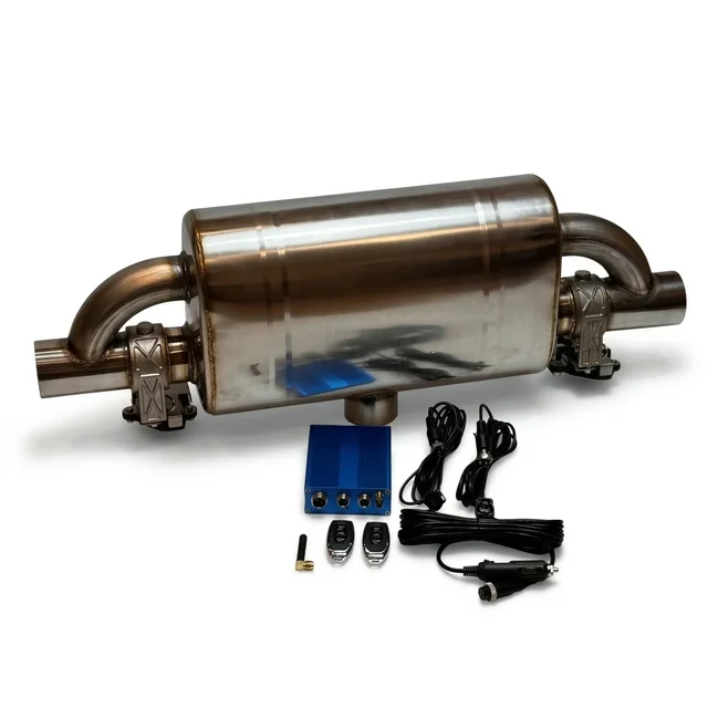 Глушитель с электрозаслонками 63 мм